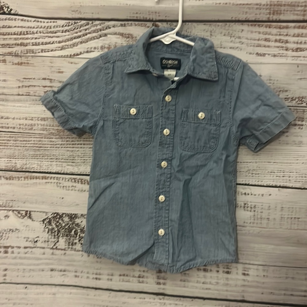Boys blue denim button up from Oshkosh size 3t